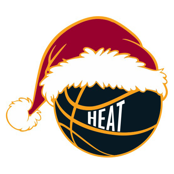 Miami Heat Basketball Christmas hat logo iron on paper